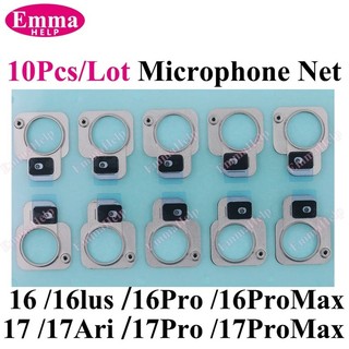 10 件裝後置攝像頭麥克風網網適用於 iPhone 17 Pro Max 16 15 14 Plus 防塵傳感器泡沫海綿