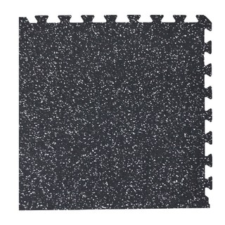 EVA橡膠運動專用地墊52x52x0.6cm 黑底白點