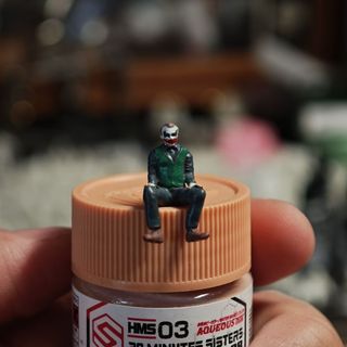 精選1:64人偶/diy手塗樹脂模型/僅人偶/靜態模型/小丑人偶