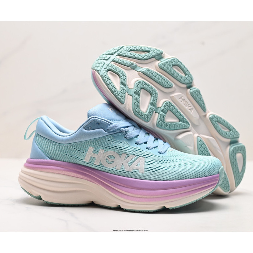 TOP HOKA Bondi 8 男女穩定支撐跑鞋-輕便透氣鞋WH4J