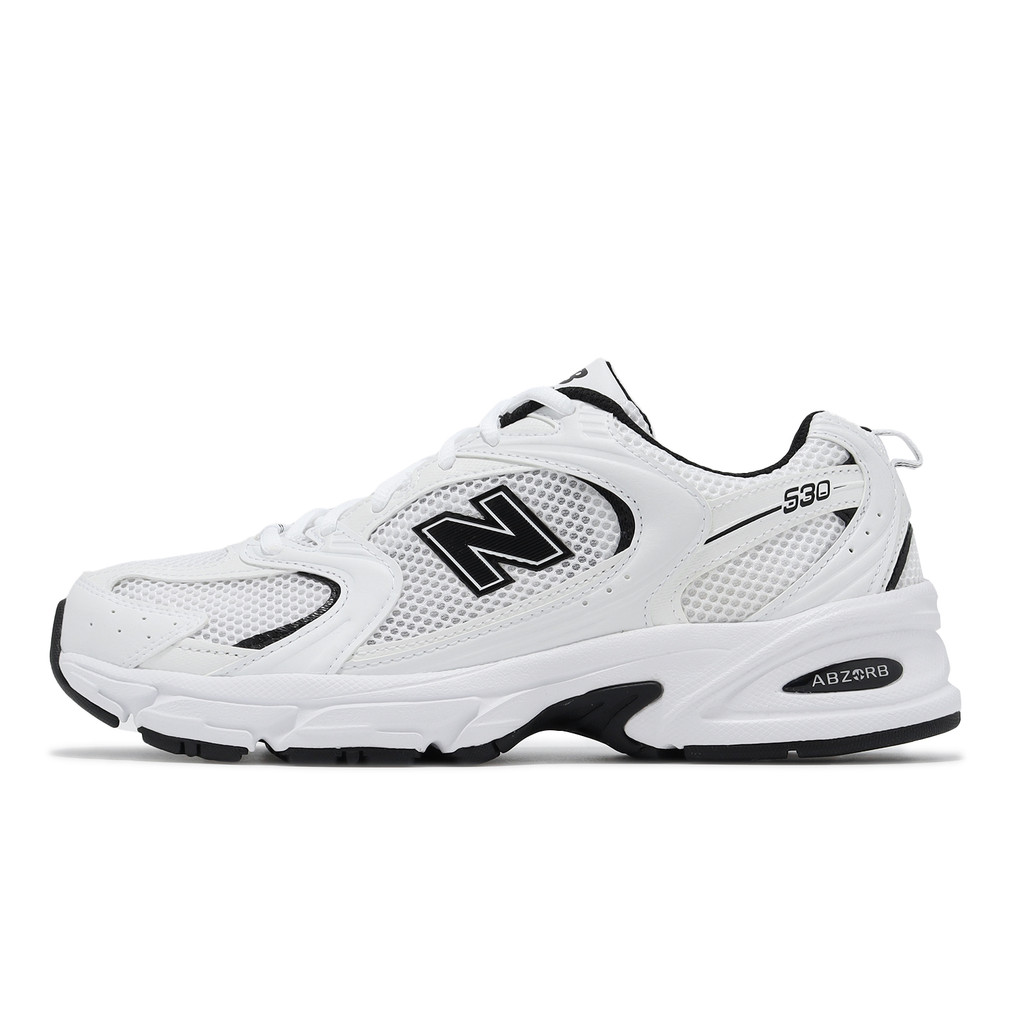 New Balance NB 休閒鞋 530 男鞋 女鞋 白 黑 皮革 網布 透氣 吸震 復古 NB 情侶鞋 [ACS]