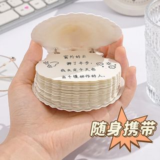 ⭐臺灣出貨⭐Pearl&Shell貝殼珍珠高顏值便籤本小學生用便攜筆記本精裝記事本