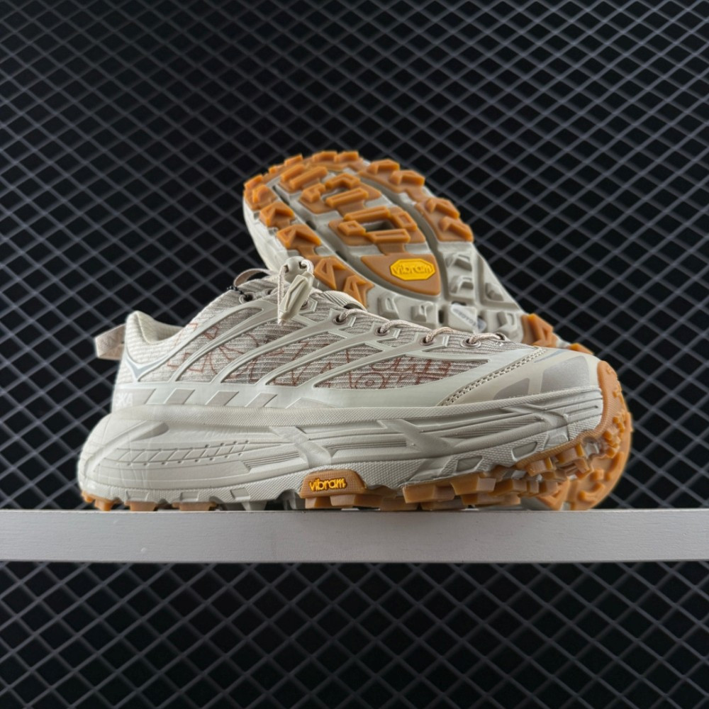 HOKA Mafate 三款 2 Trail 跑鞋男女運動鞋男女通用情侶登山鞋卡其灰色 I8ON GTYT XL3S