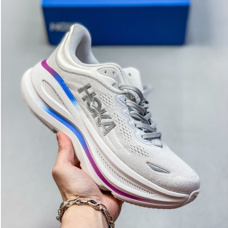 TOP HOKA Bondi 9 透氣輕便跑鞋-時尚防震男女運動鞋 F5RG