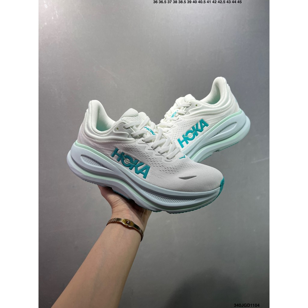 NEW HOKA BONDI 9 馬拉松競速跑步鞋 時尚減震男女運動鞋 E4OA