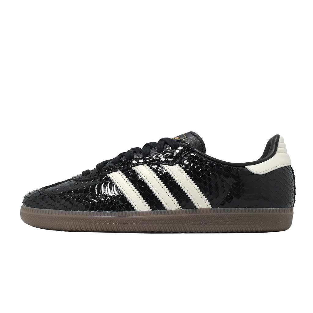 adidas 愛迪達 休閒鞋 Samba OG W 女鞋 黑 白 漆皮 蛇紋 德訓鞋 IH9015 [ACS]