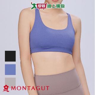 Montagut 夢特嬌 吊帶運動胸衣 M~XL 後背交叉包覆 3D一體杯模 抗磨布料 吸濕快乾 BRA 女內衣【愛買】