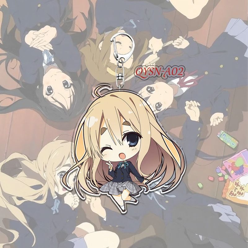 現🍺貨 輕音少女動漫平澤唯秋山澪田井中律琴周邊卡通亞克力鑰匙扣小掛件