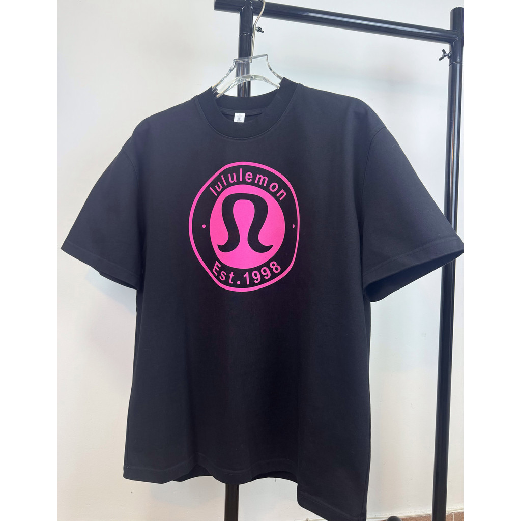 Lululemon新款字母印花短袖T恤休閒百搭圓領上衣3.18