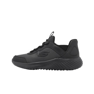 Skechers 休閒鞋 Bounder Slip-Ins 中大童 女鞋 黑 運動鞋 403896LBBK [ACS]