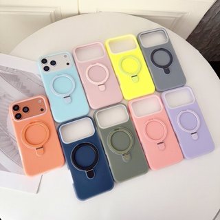 手機殼 保護套 簡約純色果凍液態支架適用iPhone16蘋果17ProMax手機殻15情侶14軟 CEAM
