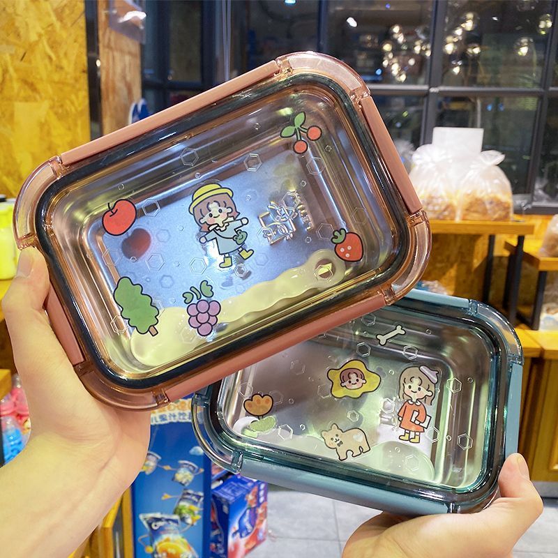 夏季上新  304不鏽鋼保溫飯盒帶蓋上班族便當飯盒學生女便攜宿舍泡麪碗餐具