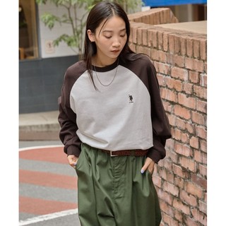 -EJ-現貨 US POLO ASSN. USPA 刺繡小LOGO 插肩 拼接 長袖 長T 縮口 多色