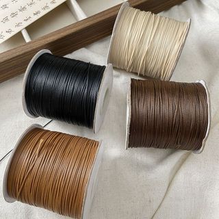 0.5-2.5mm韓國蠟線一卷項鍊繩蠟繩仿皮繩子手工diy製作手鍊材料繩
