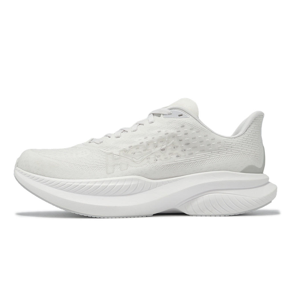 Hoka 競速跑鞋 Mach 6 2E 寬楦 男鞋 白 路跑 訓練 輕量 運動鞋  [ACS] 1147833WWH