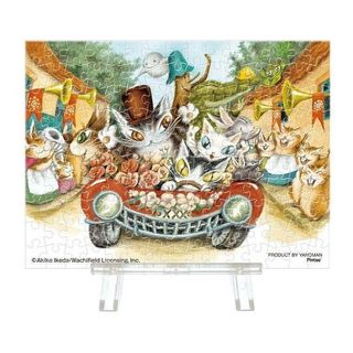 Yanoman 達洋貓 遊行隊伍的街道 透光 附透光架子 迷你150片拼圖(2308-40)