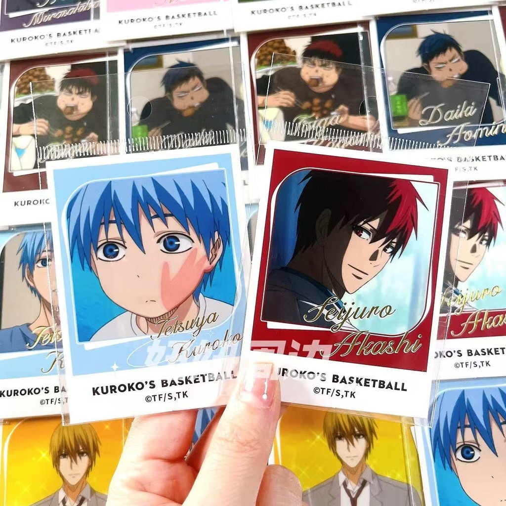 🌟免運優選🌟【官穀】黑子的籃球 金簽拍立得徽章 黑子哲也 赤司征十郎正版週邊 火神大我吧唧 紫原敦小卡 青峰大輝拍立
