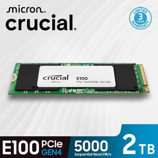 Micron 美光 Crucia E100 2TB M.2 PCIe 4.0 SSD 固態硬碟