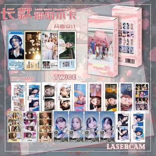 台灣免運⭐️twice周邊 twice應援好物 twice長卡鐳射票書籤小卡 周邊 同款收藏卡拍立得自印小卡 片 LOM