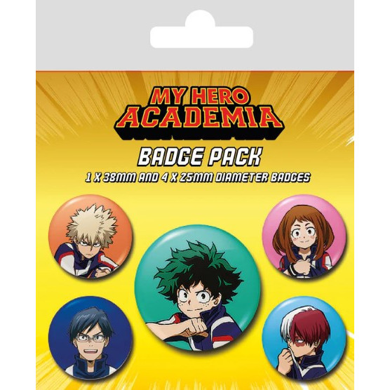 【我的英雄學院】主角群主題徽章組