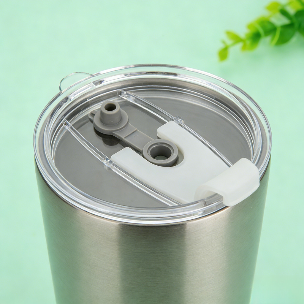 20-30oz Yeti 不倒翁防漏蓋透明密封設計汽車杯加厚配件雙飲料滑塊通用適合