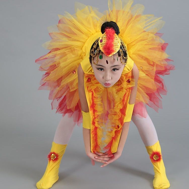 小雞小鳥小鴨子表演服 小雞也瘋狂時尚小雞小雛新生蓬蓬紗裙/3.12