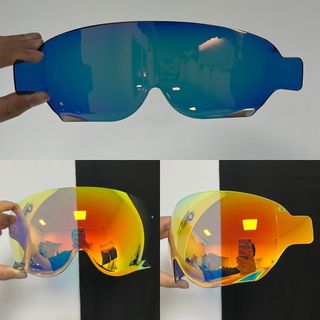 【免運】JO境片SHOEI EX-ZERO CJ-3復古頭盔境片電鍍半盔境面改裝日夜通用