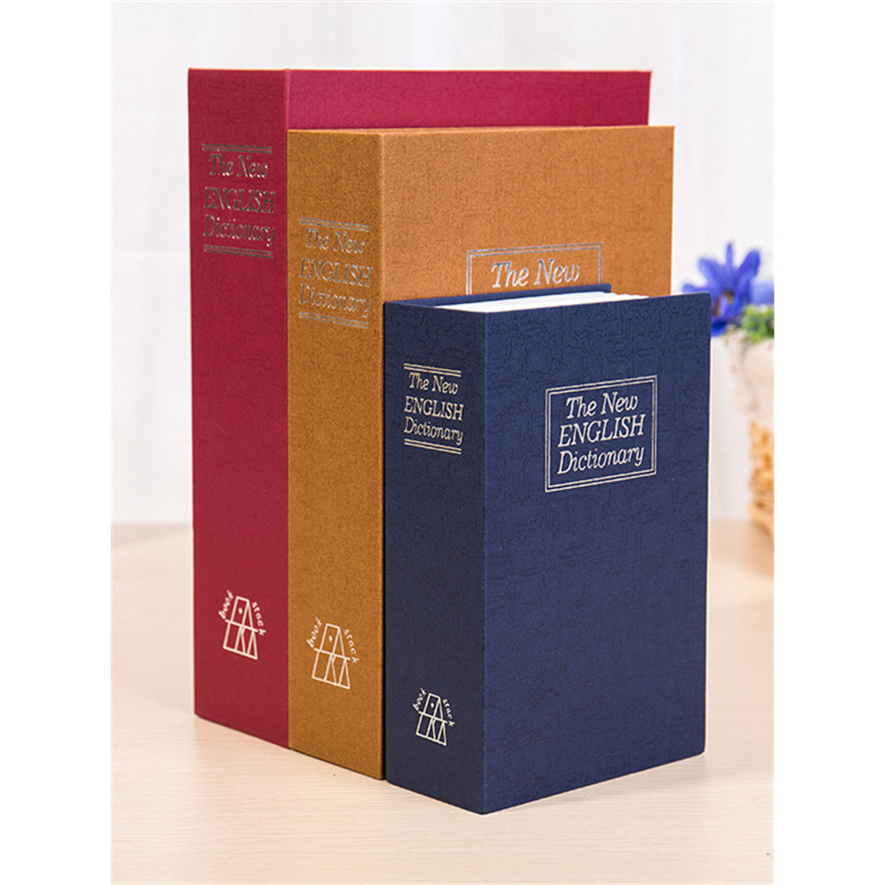 Ω書本保險箱T現貨 書本 保險箱   密碼盒  子紙幣  存錢罐  男孩女孩大人用帶鎖藏手機神器