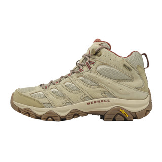 Merrell 登山鞋 Moab 3 Mid WP 男鞋 米紅 防潑水 中筒 黃金大底 ML00003599 [ACS]