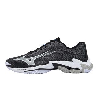 Mizuno 美津濃 排球鞋 Wave Lightning Elite 寬楦 男鞋 白 黑 緩震 V1GA2601-52