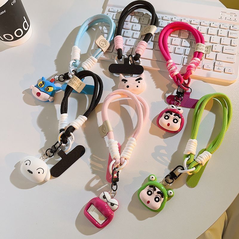 蠟筆小新 小白 動感超人 豬豬左衛門 掛飾 手機掛繩 手機鏈