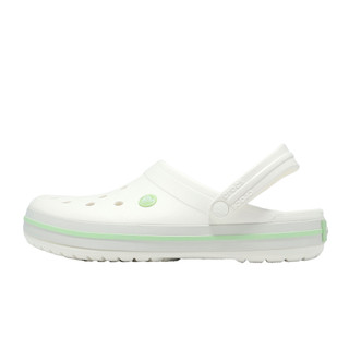 Crocs 洞洞鞋 Crocband 男女鞋 白 綠 卡駱班克駱格 涼拖鞋 卡駱馳 110161YL [ACS]