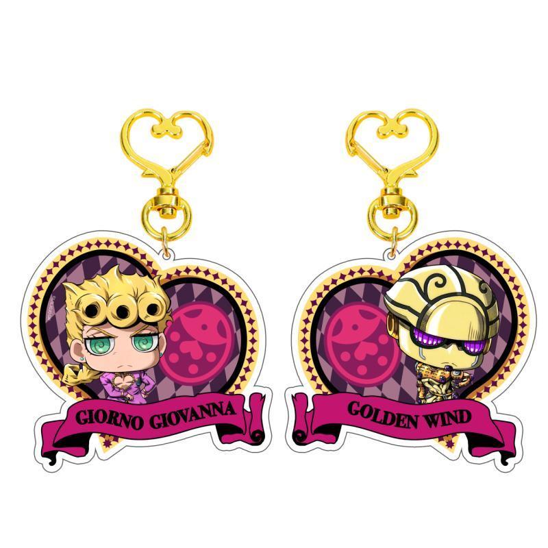 JOJO 喬喬 JOJO的奇妙冒險 鑰匙圈 暴蒙  JOJO的奇妙冒險黃金之風 雙面亞克力掛件 喬魯諾 官谷