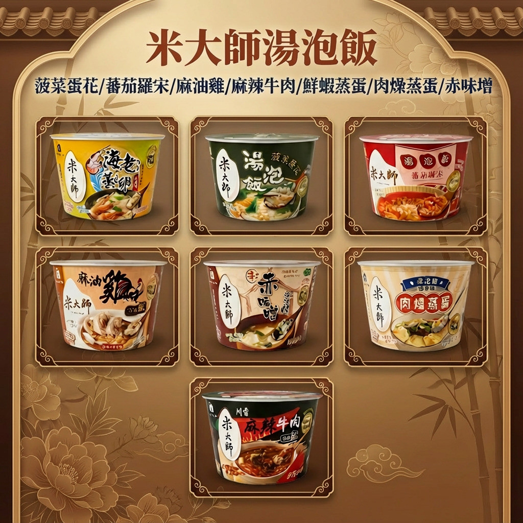 【24H出貨】 湯泡飯 米大師 宵夜族 沖泡即食 一般款/加量款 泡麵替代 沖泡粥 即食飯 調理泡飯 白飯 常溫熟飯