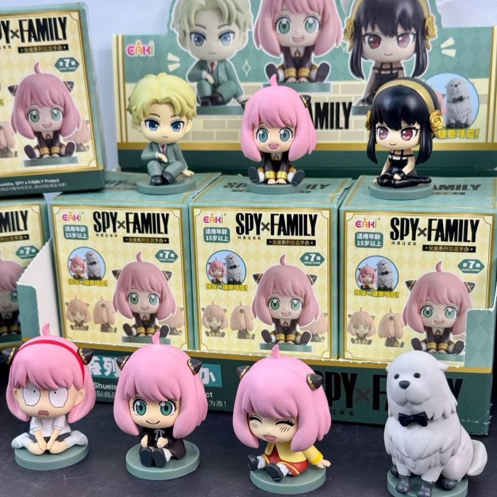 🌟玩家精品🌟正版 億奇 間諜過家家坐坐系列盲盒手辦阿尼亞可愛公仔桌面擺件禮物 間諜過家家擺件  間諜過家家盲