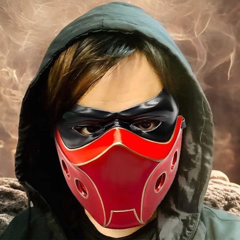 漫威蝙蝠俠第二代羅賓託德傑森紅頭面具萬聖節校色扮演cos道具