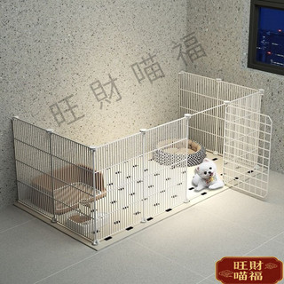 🌺旺財喵🐱【限時特賣】狗籠 室內圍欄 室內折疊狗窩狗狗圍欄式家用室內寵物柵欄泰迪比熊柯基吉娃娃小型犬門欄狗籠子