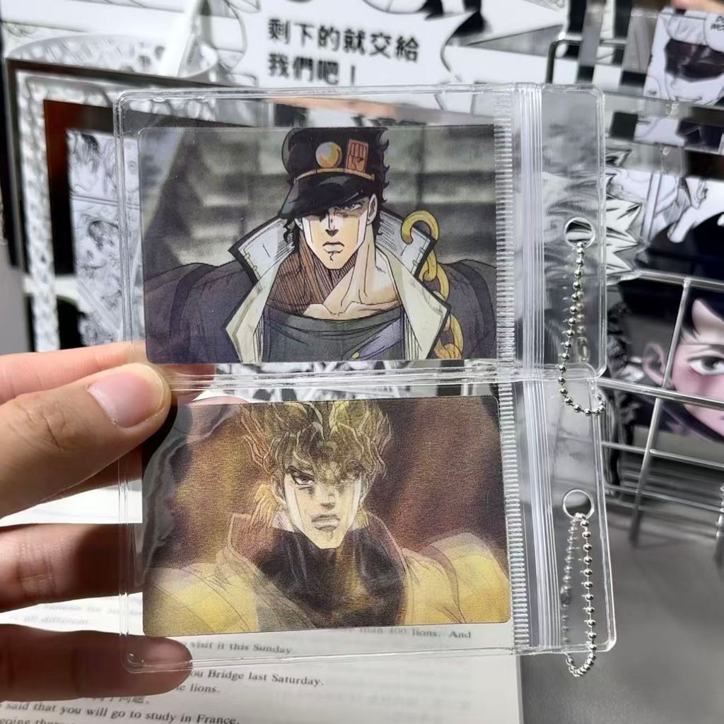 JOJO 喬喬 JOJO的奇妙冒險 小卡 JoJo的奇妙冒險空條承太郎Dio布蘭度多變光柵卡送朋友禮物小掛件