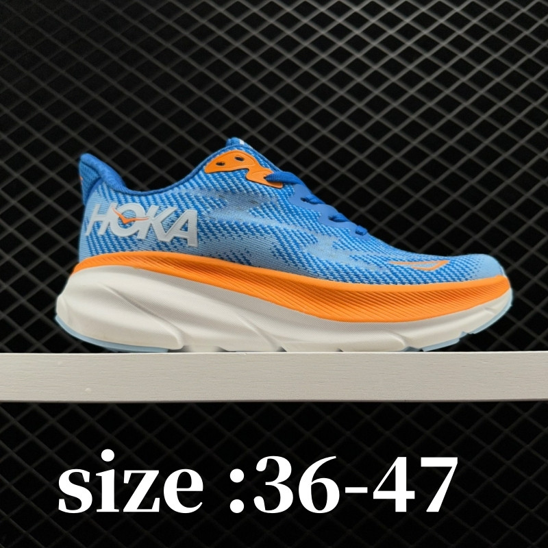 HOKA Clifton 9 男女專業緩震跑鞋,36-47碼超大運動鞋