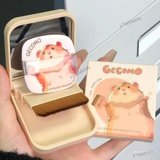 美時美刻💛哪個天才髮明的!無痕一字刷粉撲粉底刷不喫粉便攜式可折疊化妝