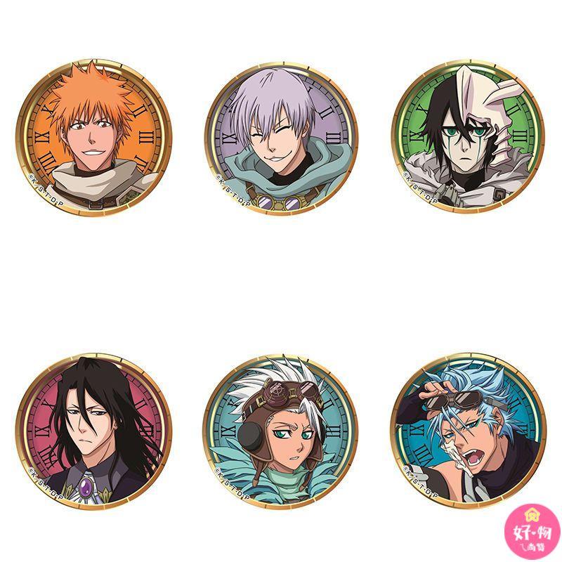 现款免運📍死神周邊 動漫周邊 死神 BLEACH黑崎一護市丸銀葛力姆喬·賈卡傑克動漫周邊徽章吧唧交換禮物 生日禮物