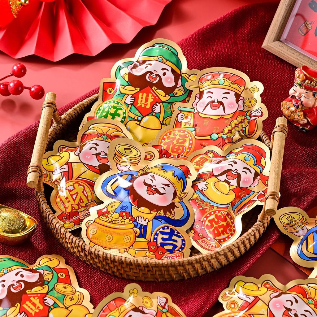 免運✨發財糖果 招財糖果 過年糖果 春節糖果 拜拜糖果 春日喜呈五路財神軟糖QQ糖新年招待糖喬遷喜事擺盤年貨糖果網紅糖