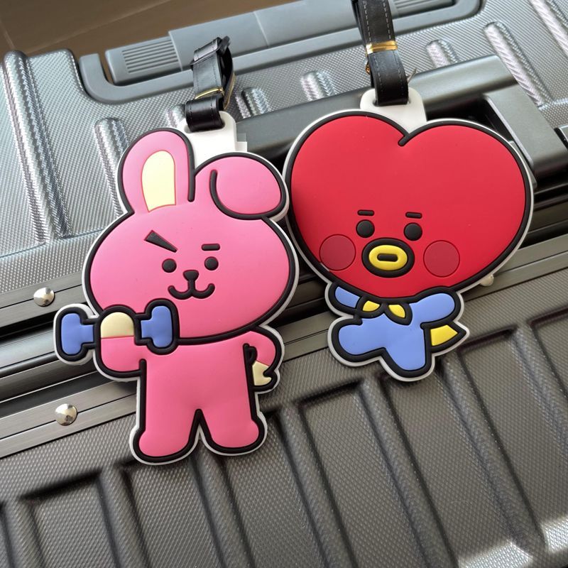 【BT21BABY卡通行李箱掛牌】 BT21BABY 行李箱標牌 BT21BABY 行李箱掛牌 卡通行李箱標牌 旅行吊牌