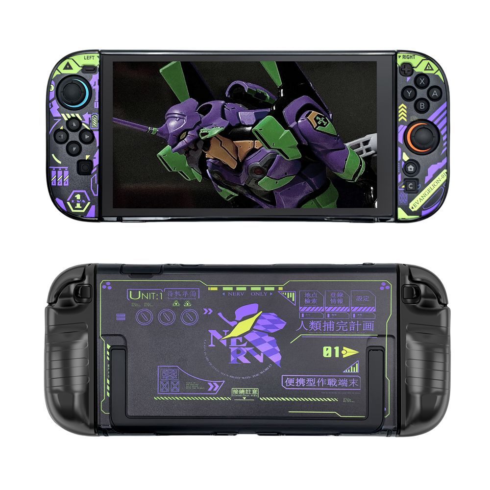 【限時免運】任天堂2代硬殼保護套全包分體pc磨砂switch二代福音戰士初號機ns2