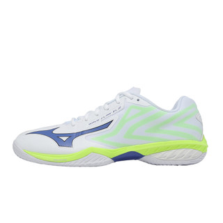 Mizuno 羽球鞋 Wave Claw EL 2 男女鞋 白 藍 緩震 羽排鞋 [ACS] 71GA2583-81