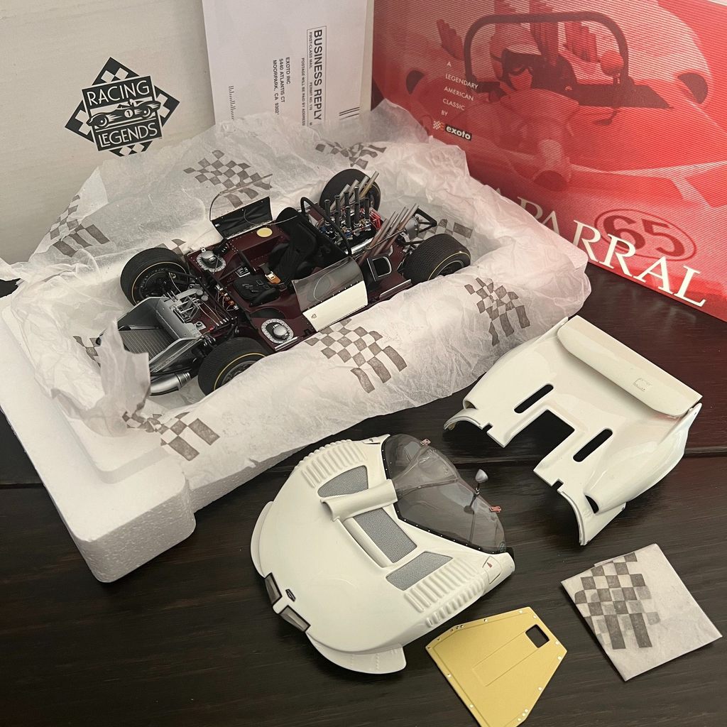 【現貨】Exoto 查普雷 Type 2 尾翼版 1/18 依科索托小眾Chaparral Type2C，稀有合金9開，