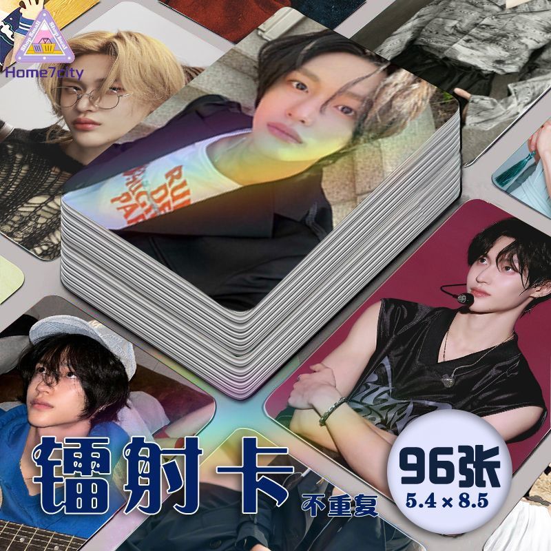 現款免運🔥Riize周邊 偶像周邊 明星周邊 樸元彬wonbin鐳射小卡96張全套周邊自印同款RIIZE專輯特典卡簽名