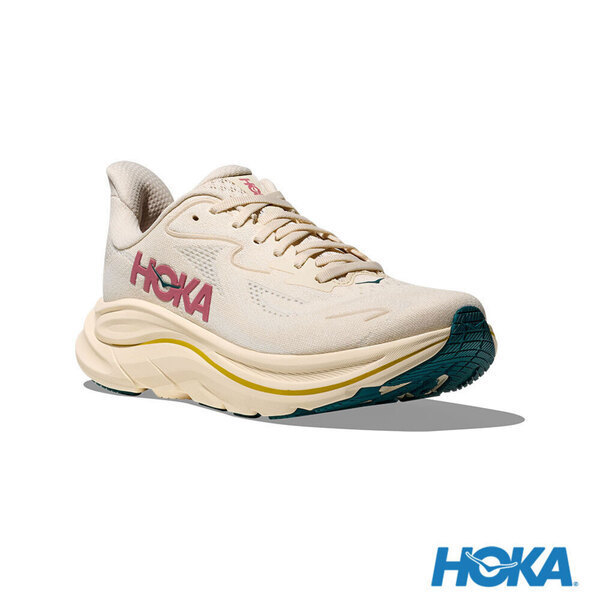 Hoka Clifton 10 Wide 女 慢跑鞋 寬楦 跑鞋 路跑 米 1162050-BHLB
