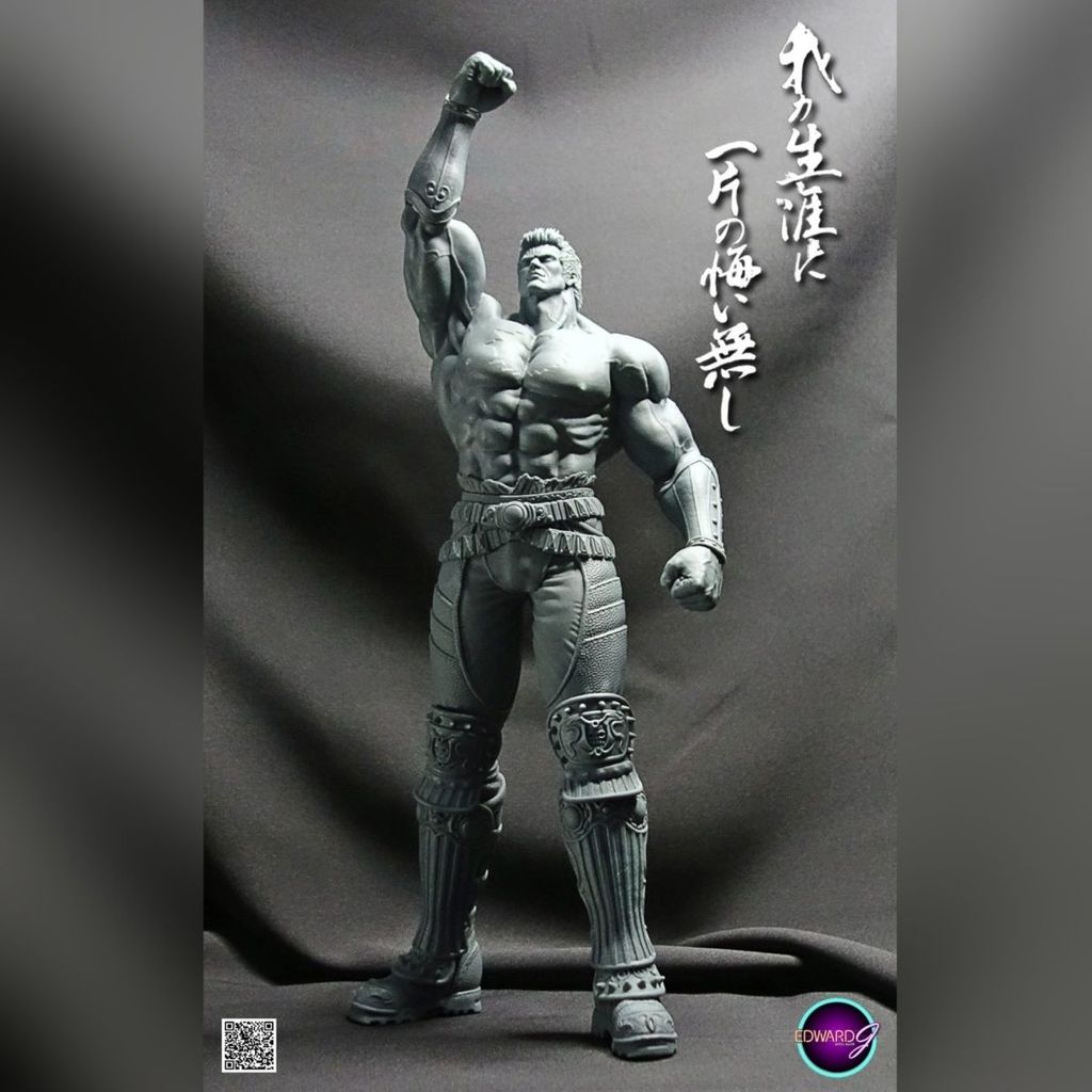 【臺灣出貨】✨獨家-北斗神拳拉奧gk白模3d打印北斗神拳拉奧拳王原型手辦限量版