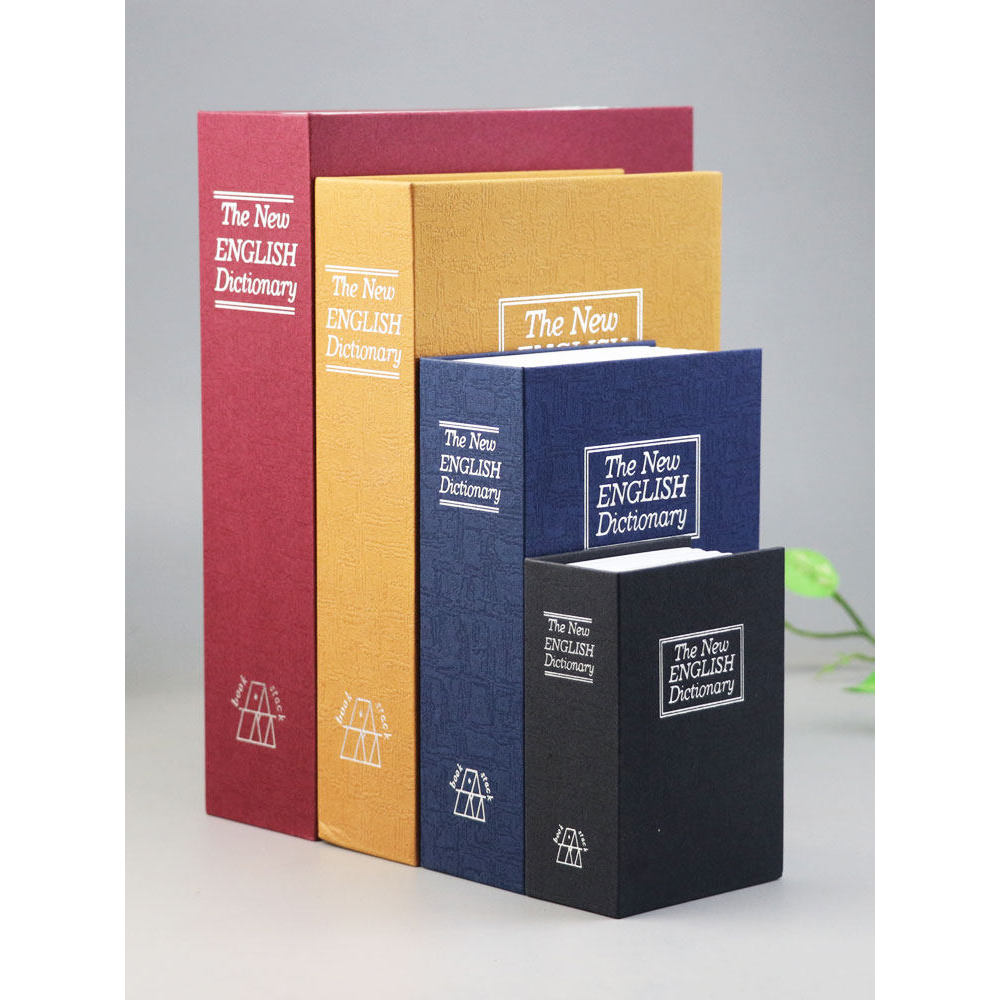 Ω書本保險箱T現貨 特大號書本 保險箱   密碼盒  子帶鎖小型的櫃儲物收納箱  存錢罐  學生家用